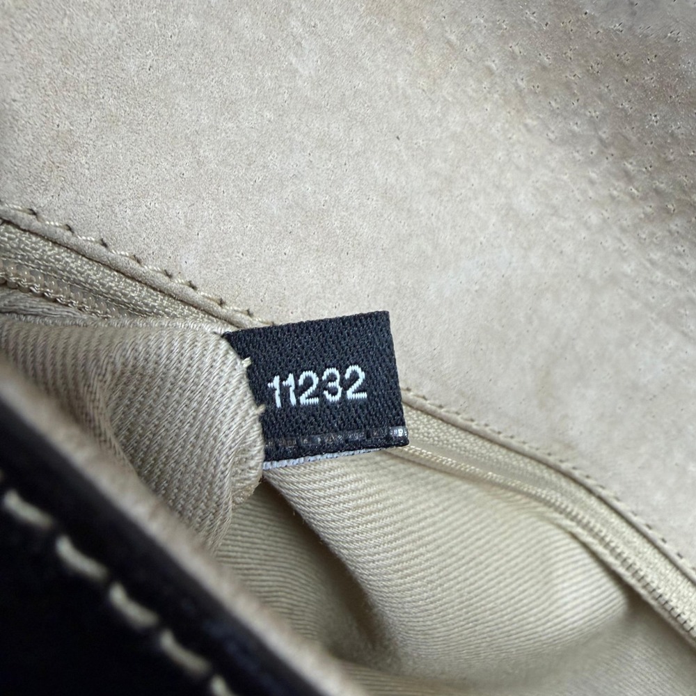 Kate Spade New York Vintage Black Leather Shoulder Bag Made in Italy 11232 - Picture 4 of 12